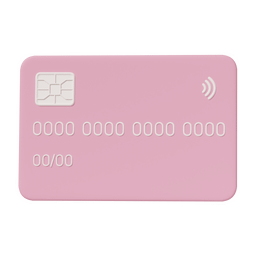 Pink credit card